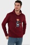 Printed Cotton Hooded Collar Kangaroo Pocket Sweat Men's Sweat 6141003B - 4