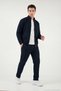 Cotton Regular Fit Normal Waist Narrowed Leg Green Trousers Men's Pants 5908088 - 4
