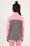 Soft Textured Half Zipper Color Block Stand Collar Fleece Unisex Children's POLAR 5905004 - 5