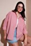 Regular Fit Long Sleeve Pocketed Striped Shirt Women's Shirt 6772895 - 2