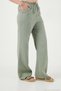 Cotton Tied Relaxed Fit High Waist Wide Leg Muslin Trousers Women's Pants 5866663 - 6