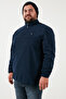 Regular Fit Anti-Pilling Plus Size Mock Neck Winter Fleece-Lined Cold-Proof Fleece Men's Pol - 3