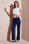 Stretch Slim Fit High Waist Wide Leg Sweatpants Women's Sweatpants 5866078 - 4