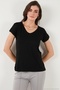 V-Neck Relaxed Fit Slit Blouse Women's Bluz 5862000 - 2
