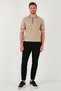 100% Cotton Buttoned Regular Fit Polo Collar T-Shirt Men's POLO COLLAR T-SHIRT 5902118 - 4