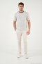 Cotton Regular Fit Striped Crew Neck t Shirt Men's t Shirt 5904039 - 2