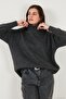 Oversize Fit Turtleneck Soft Textured 2'Li Package Knitwear Sweater Women Sweater 680Kz00469S2 - 3