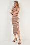 Slim Fit Rope Strap Slit Suit Women's Suit 5865278 - 6