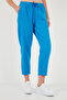 Cotton Regular Waist Regular Fit Straight Leg Trousers Women's Pants 668Yp42282S4 - 2