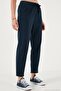 Cotton Regular Waist Regular Fit Straight Leg Trousers Women's Pants 668Yp42282S4 - 3