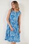 Patterned Sleeveless Midi Dress Women's Dress 5869007 - 5