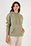 Regular Fit Cotton Hooded Collar Hooded Winter Sweatshirt Women's Sweat 5863854 - 2