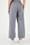 Cotton Waist-Tied High Waist Wide Leg Regular Fit Pants with Pockets Women's Pants 668Yp4 - 4