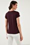 V-Neck Relaxed Fit Slit Blouse Women's Bluz 5862000 - 7