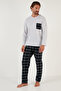 Plaid Pocketed Elastic-Waist 100% Cotton Regular Fit Pajama Set Men’s Pajama Set 657200 - 6