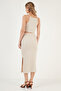 Slim Fit Rope Strap Slit Suit Women's Suit 5865278 - 5