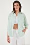 Regular Fit Long Sleeve Striped Shirt Women's Shirt 6772875 - 2