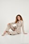 Slim Fit Double Breasted Collar Pleated Waist Fitted Suit Women's Suit 6928884 - 2