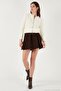 Fitted Fit Crew Neck Soft Textured Crop Cardigan Women's Cardigan 4615559 - 4