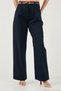 Cotton Wide Leg High Waist Wide Leg Belted Trousers Women's Pants 668Yp5429 - 5