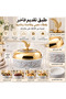 Multi-Use Serving Plate Gold/White 27x27x7cm - 2