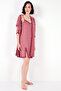 Lace Detailed Slit Nightgown with Dressing Gown Women's Nightgown 6097580 - 6