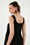 Relaxed Fit Flounced Long Dress Women's Dress 611El010 - 5
