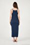 Strappy Fitted Slit Midi Dress Women's Dress 5865573 - 7