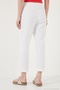 Cotton Waist-Tied High Waist Linen-Look Short-Leg Trousers Women's Pants 668Yp5134 - 5