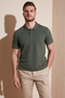 100% Cotton Regular Fit Button-Down Polo Collar T-Shirt Men's Polo Collar T-Shirt 5902127 - 3