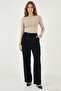 Regular Fit High Waist Straight Leg Trousers Women's Pants 6923873 - 2