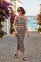 Slim Fit Rope Strap Slit Suit Women's Suit 5865278