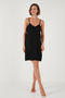 Lace Detailed Slit Nightgown with Dressing Gown Women's Nightgown 6097580 - 6