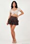 Cotton Regular Fit Ruffled Mini Muslin Shorts Skirt Women's Skirt 5866662 - 3