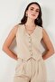 Regular Fit Puffy Vest Suit Women's Suit 67045162S4 - 6