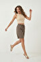 Cotton Standard Fit Normal Waist Tie Pocket Shorts Women's Shorts 668Yp5326 - 3