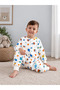 Winter Baby Kids Sleeping Bag 100% Cotton Double Layer Flannel Blue Home Patterned Anti-Sweat 1 Tog 20-24 Degrees - 4