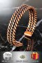 Women's Copper Bracelet - Three Row Dotted Twisted Copper Bracelet Metal Box
