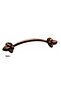 Defne 128 mm Copper Floral Furniture Cabinet Handle - 2
