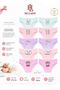Girls' Underwear, Pack of 10, Cotton Fabric, Light Colors, Cute Cats