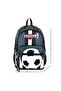 Black and White Soccer Ball Patterned Triple Men's Primary School School Bag (Bag Thermal Lunch Pencil Case) - 2