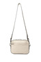 Women's Beige Genuine Leather Long Strap Shoulder Bag - 5