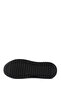 Men's Black Lace-Up Rubber Sole Genuine Leather Sneakers - 5