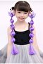 Sanrio 1Pcs Kuromi Cosplay Figure Hair Braid Postij Wig Elasticized Braid Hair Accessory Woman Young Girl