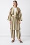 Striped Kimono Set Y0169 - Green - 2