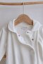French Silk Velvet Extra Soft Baby Romper with Booties - 3