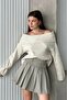 Cream Degaje Collar Sweater