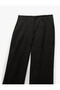 Pocket Detailed Viscose Blended High Waist Wide Leg Fabric Trousers - 5