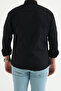Slim Fit Men's Denim Shirt Black - 4