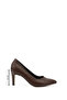 Women's Brown Pointed Toe Thin Heel Stiletto - 2